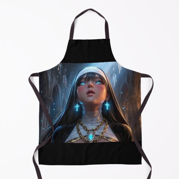 Item preview, Magical Nun Fantasy Sorceress Art designed and sold by GalleryBrisArt.
