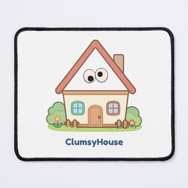 Item preview, Clumsy House Funny Googly Eyes Cute Home Cartoon Art designed and sold by ClumsyStudio.