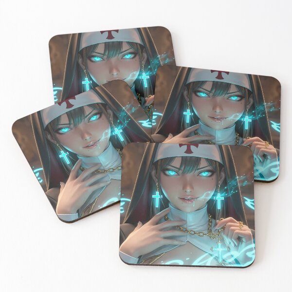 Item preview, Magical Nun Fantasy Sorceress Art designed and sold by GalleryBrisArt.