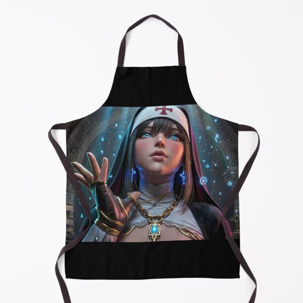 Item preview, Magical Nun Fantasy Sorceress Art designed and sold by GalleryBrisArt.