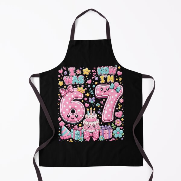 Item preview, I was 6 Now I'm 7 Year Old 7th Birthday Girls Kids designed and sold by Littermin.