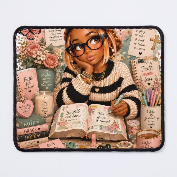 Item preview, Bible Journaling Babe Sticker | Christian Planner Girl | Faith Journal | Bible Study Sticker designed and sold by overcomercrafts.