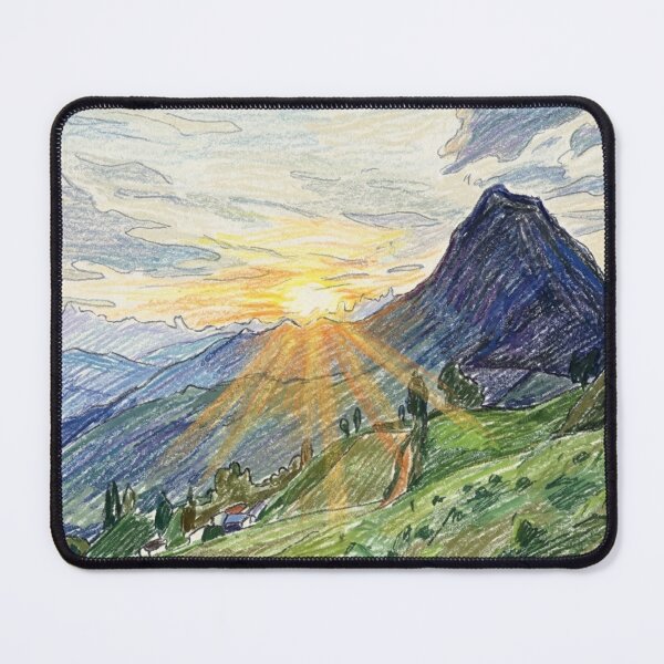 Item preview, Sunset over the mountains designed and sold by CristianCEB.