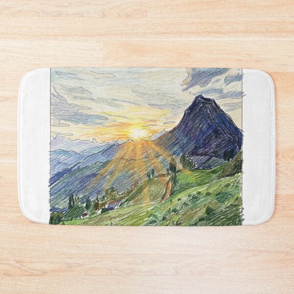 Item preview, Sunset over the mountains designed and sold by CristianCEB.