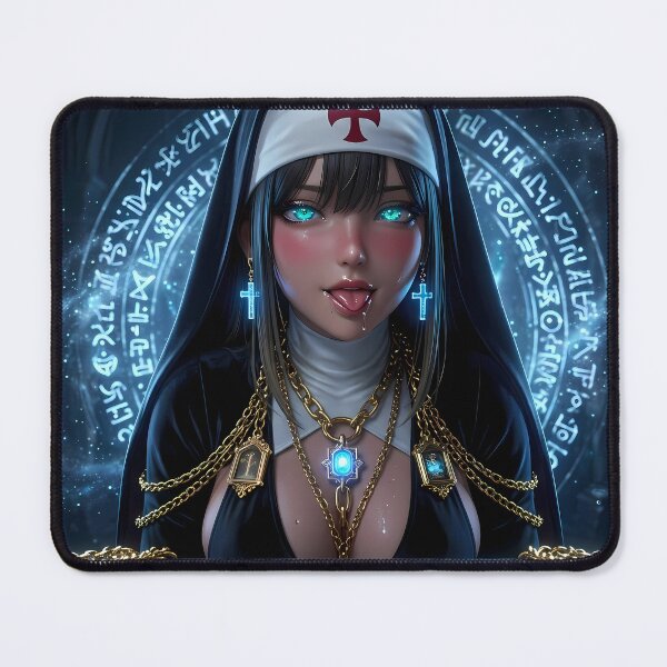 Item preview, Magical Nun Fantasy Sorceress Art designed and sold by GalleryBrisArt.
