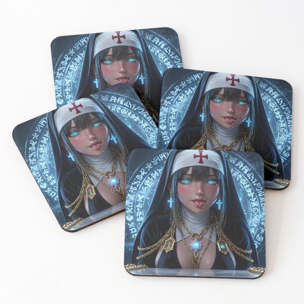 Item preview, Magical Nun Fantasy Sorceress Art designed and sold by GalleryBrisArt.