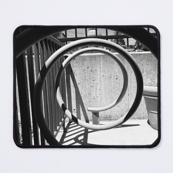 Item preview, Spiral Bike Rack City Scene in Black and White  designed and sold by MajestyMaker.