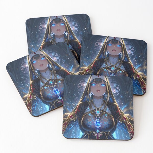 Item preview, Magical Nun Fantasy Sorceress Art designed and sold by GalleryBrisArt.
