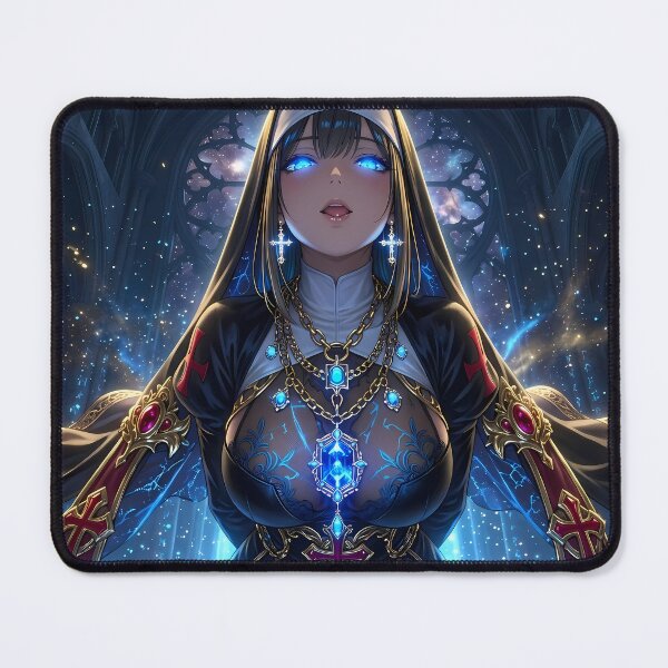 Item preview, Magical Nun Fantasy Sorceress Art designed and sold by GalleryBrisArt.