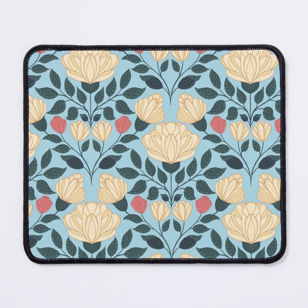 Item preview, Ivory and Pink Flowers Trellis Pattern designed and sold by Pinecone Place.