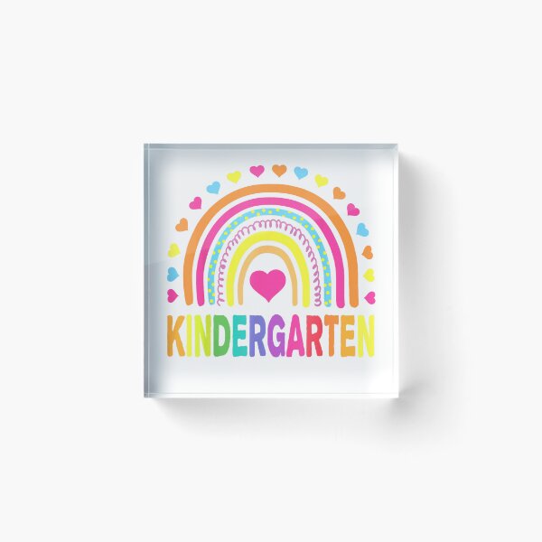 Item preview, Kindergarten Rainbow Girls Boys Teacher Team Kinder Squad T-Shirt designed and sold by gidget-gadget.