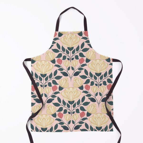 Item preview, Ivory and Pink Flowers Trellis Pattern designed and sold by Pinecone Place.