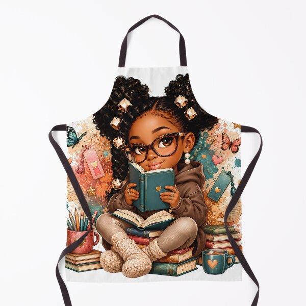 Item preview, Book Babe Cute Black Girl Reading Sticker | Cozy Reader | Book Lover | Reading Girl | Bibliophile designed and sold by overcomercrafts.