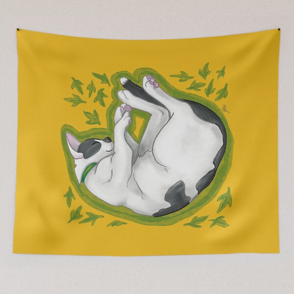 Item preview, A spot cat sleeping and dreaming designed and sold by Konopikyu.