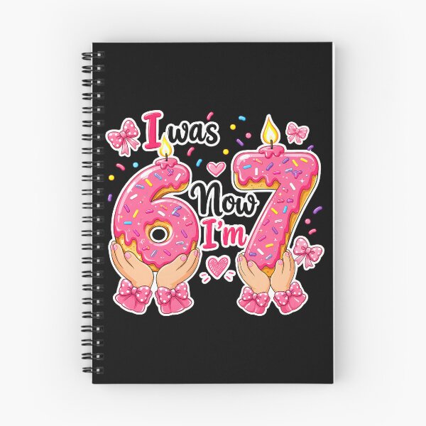 Item preview, I was 6 Now I'm 7 Cute Birthday Kids Meme Donut Party designed and sold by Littermin.