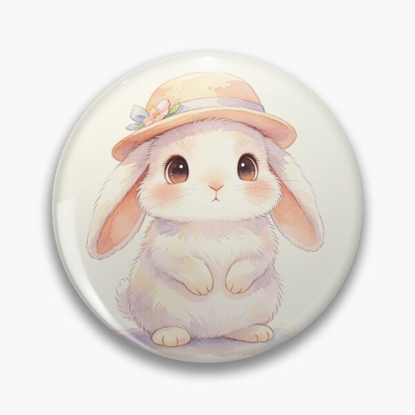 Item preview, Cute Bunny Rabbit With Lovely Hat designed and sold by onjirastudio7.