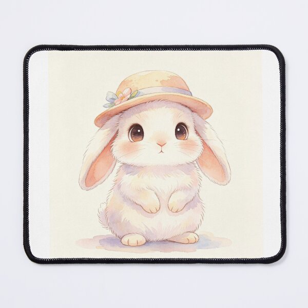 Item preview, Cute Bunny Rabbit With Lovely Hat designed and sold by onjirastudio7.