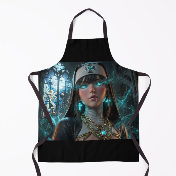 Item preview, Magical Nun Fantasy Sorceress Art designed and sold by GalleryBrisArt.