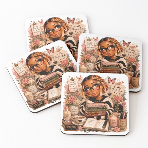 Item preview, Book Club Beauty Sticker | Cozy Reader Girl | Book Club Gift | Cute Book Lover Illustration designed and sold by overcomercrafts.