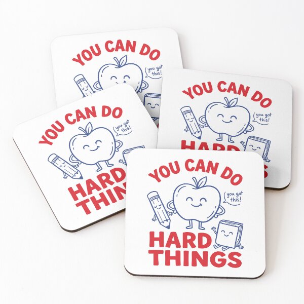 Item preview, You Can Do Hard Things Motivational Teacher Doodles designed and sold by FreshVibe Prints.