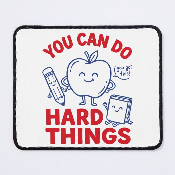 Item preview, You Can Do Hard Things Motivational Teacher Doodles designed and sold by FreshVibe Prints.