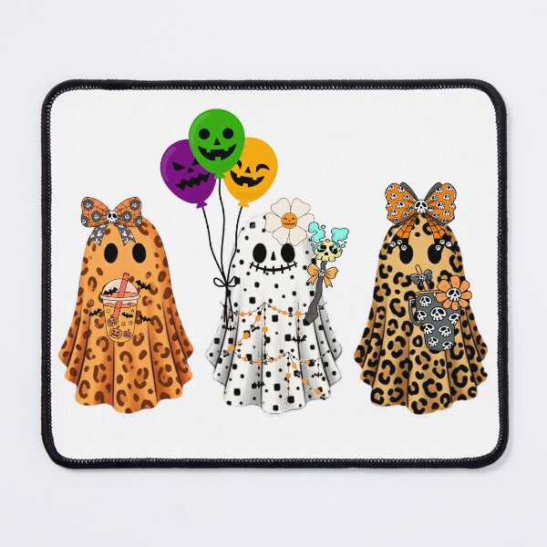 Item preview, Cute Animal Print Halloween Ghosts with Drinks and Balloons Graphic designed and sold by VibranPalette.