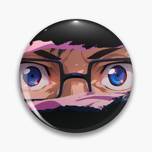 Item preview, Yukio Okumura Blue Exorcist Blue Eyes Glasses Torn Paper Peek designed and sold by PMartistStudio.