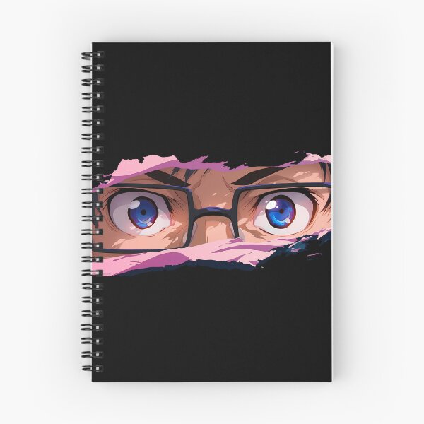 Item preview, Yukio Okumura Blue Exorcist Blue Eyes Glasses Torn Paper Peek designed and sold by PMartistStudio.