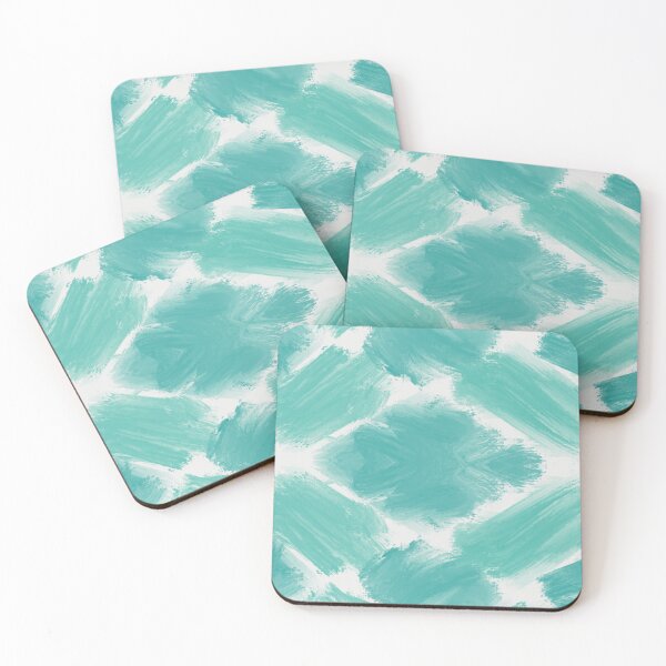Item preview, Abstract Teal Watercolor Brush Stroke Pattern designed and sold by ​Jyoti Digital Artist.