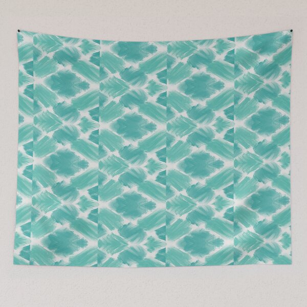 Item preview, Abstract Teal Watercolor Brush Stroke Pattern designed and sold by Jyoti-Quotes.