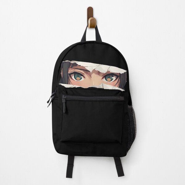 Item preview, Maki Harukawa Danganronpa Green Eyes Stoic Peeker Torn Paper designed and sold by PMartistStudio.
