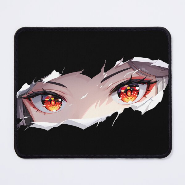 Item preview, Ningguang Genshin Impact Red Eyes Torn Paper Peek Closeup designed and sold by PMartistStudio.
