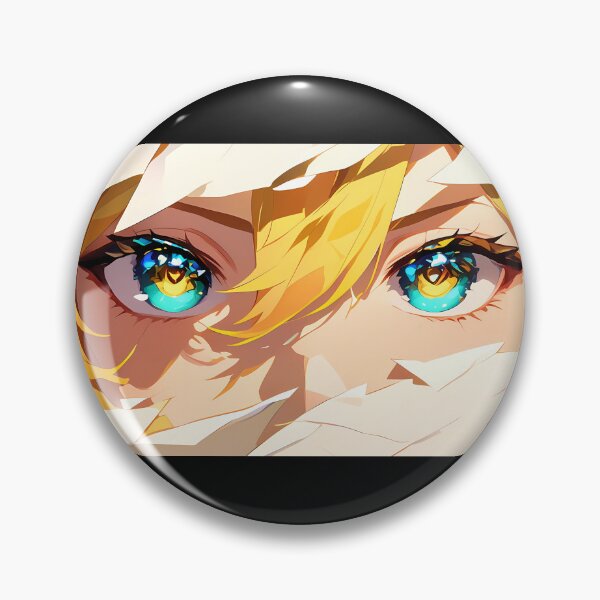 Item preview, Yanfei Genshin Impact Torn Paper Peeking Fiery Eyes designed and sold by PMartistStudio.