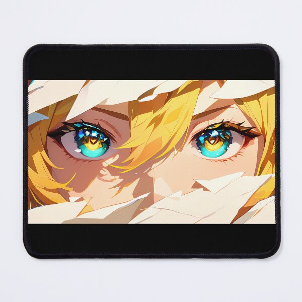 Item preview, Yanfei Genshin Impact Torn Paper Peeking Fiery Eyes designed and sold by PMartistStudio.