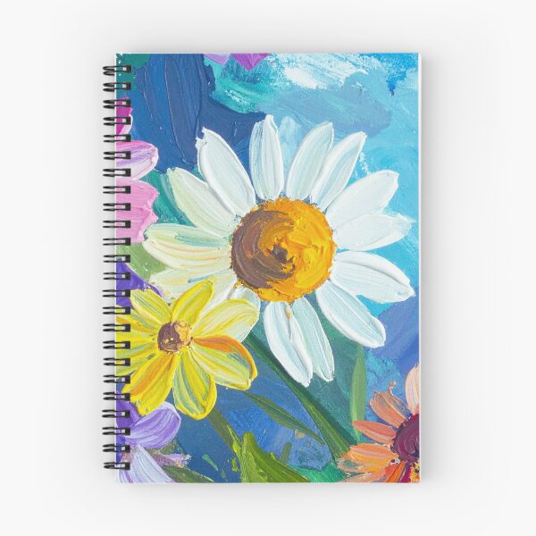 Item preview, Blue Sky Bloom: Textured Daisy & Wildflowers designed and sold by LiveLearnCreate.