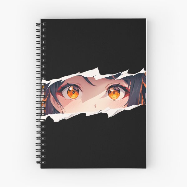 Item preview, Kujou Sara Genshin Impact Orange Eyes Torn Paper Peek designed and sold by PMartistStudio.