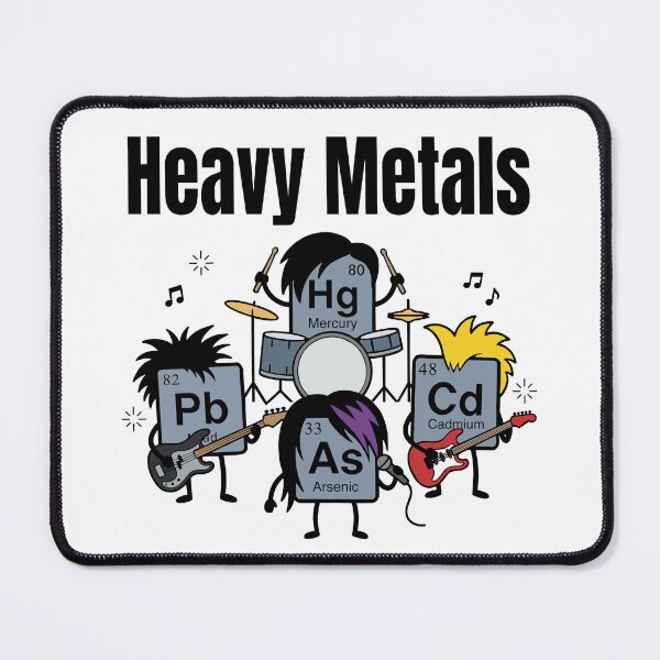 Item preview, Heavy Metals Chemistry Periodic Table Science Teacher Humor designed and sold by FreshVibe Prints.
