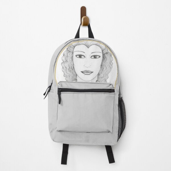 Item preview, Golden Circle Pencil Portrait Woman designed and sold by mimiartes.