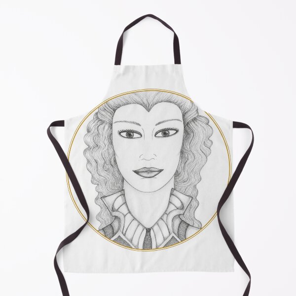 Item preview, Golden Circle Pencil Portrait Woman designed and sold by mimiartes.