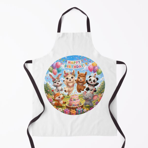 Item preview, Cute Baby Llama & Woodland Animals Happy Birthday Party Design designed and sold by Celebrate & Sparkle.