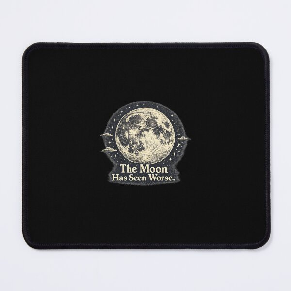 Item preview, The Moon Has Seen Worse Vintage Celestial - Retro Full Moon Sketch designed and sold by NinaVibeStudio.