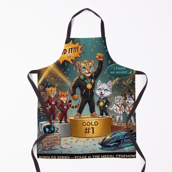 Item preview, Funny Tiger Wolf Gold Medal Winners Cute Animal Sports Champion Gift NeoTigLuna designed and sold by NeoTigLuna.