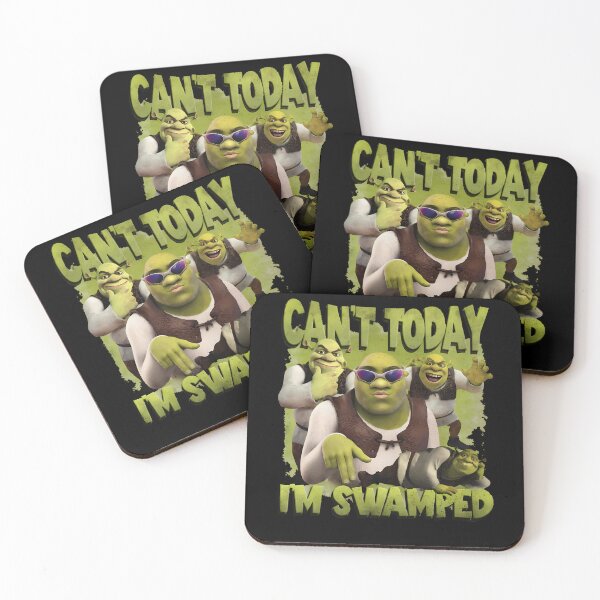 Artikelvorschau, Humorvolle grüne Oger-Charakter-Grid-Collage entworfen und verkauft von theK-POPprints.