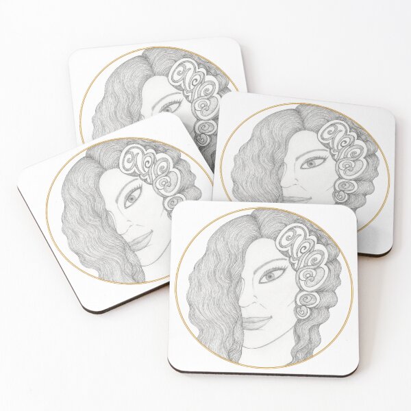 Item preview, Half Face Spiral Hair Art designed and sold by mimiartes.