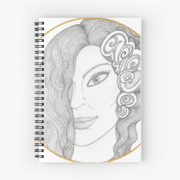 Item preview, Half Face Spiral Hair Art designed and sold by mimiartes.
