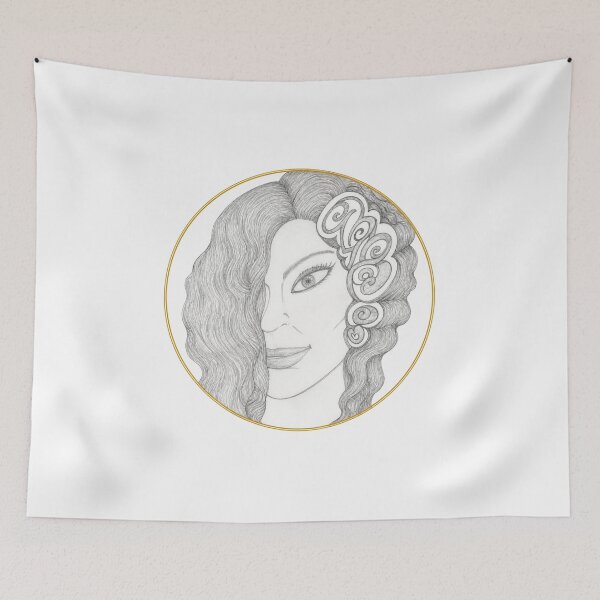 Item preview, Half Face Spiral Hair Art designed and sold by mimiartes.