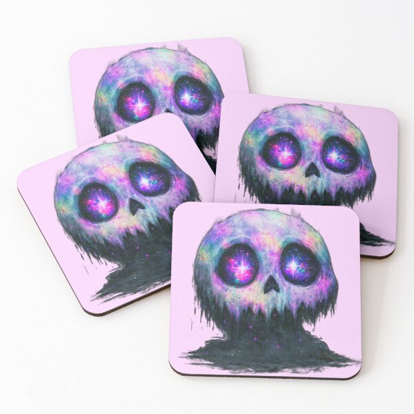 Item preview, Cosmic Mind Spooky Galaxy Skull Art designed and sold by DonaldWaltersxx.