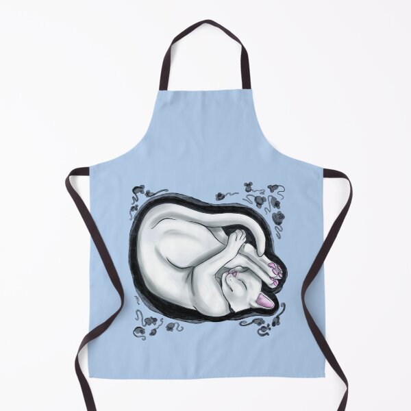 Item preview, A white cat sleeping and dreaming designed and sold by Konopikyu.