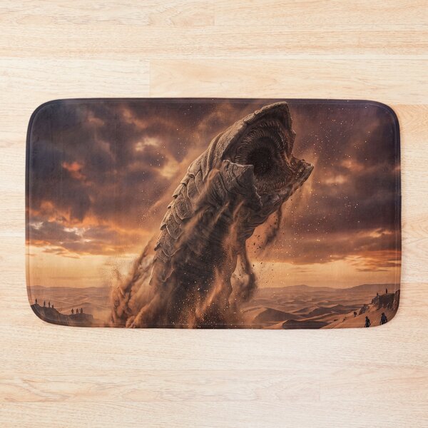Item preview, Colossal Sandworm Rising from the Dunes of Arrakis designed and sold by ASTRAL ART LAB.
