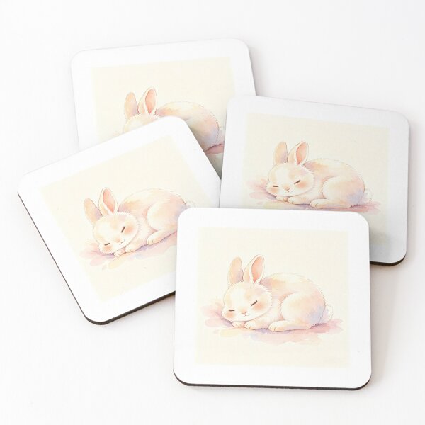 Item preview, Cute Sleeping Bunny Cozy Dream designed and sold by onjirastudio7.